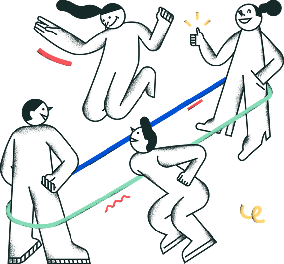 Image of people jumping rope