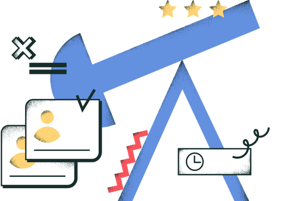 Абстрактное изображение лучших работников и крупных компаний